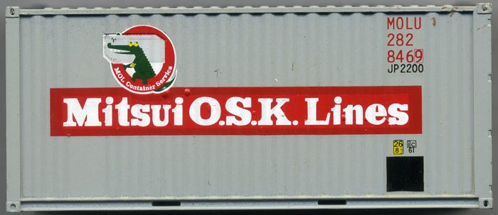 [Mitsui OSK Lines 20' Corrugated-Side Container #282846]